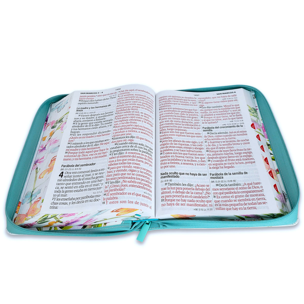 BIBLIA PARA MUJERES FLORALES